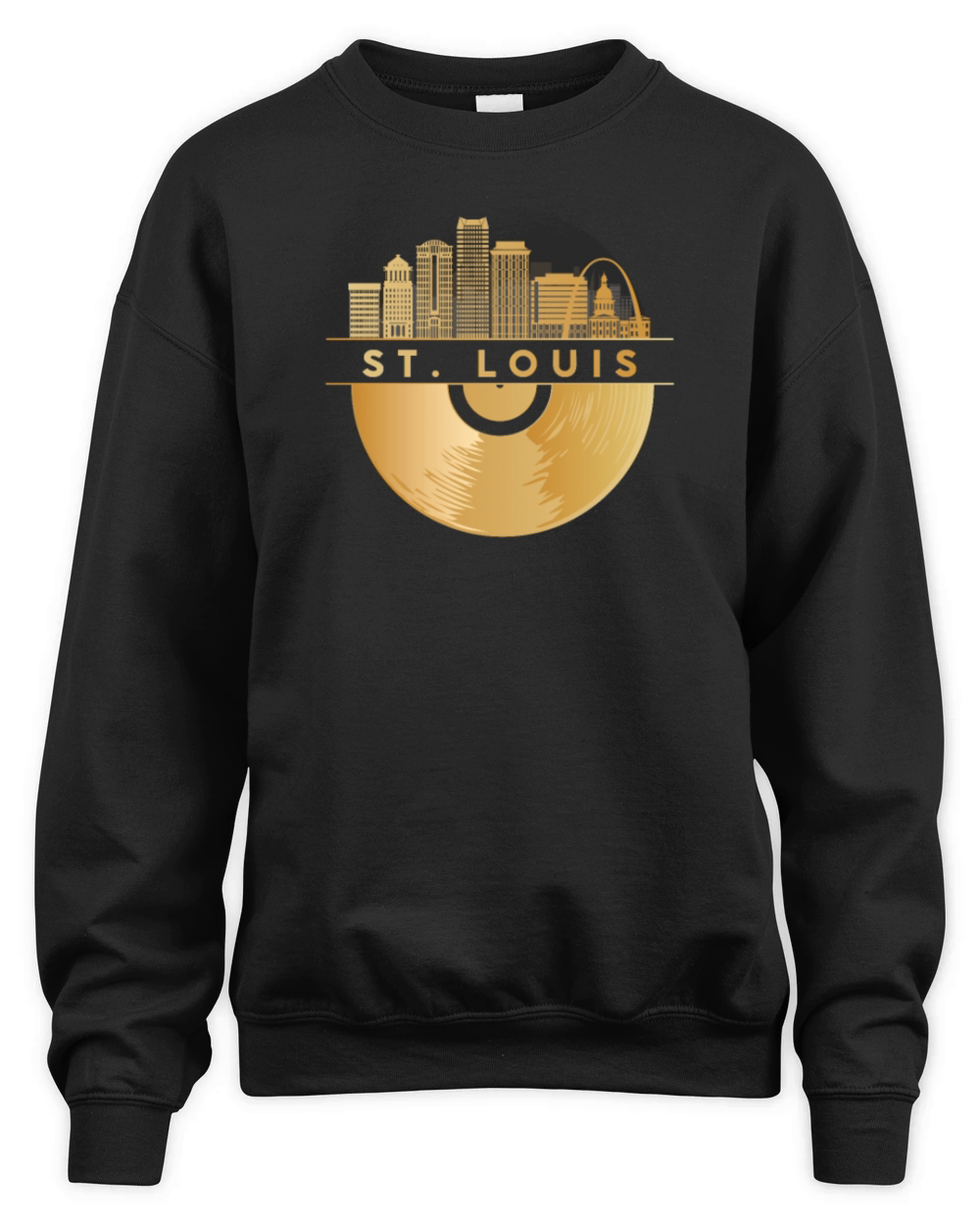 Vinyl-Record-Player Disco-Music Unisex Premium Crewneck Sweatshirt