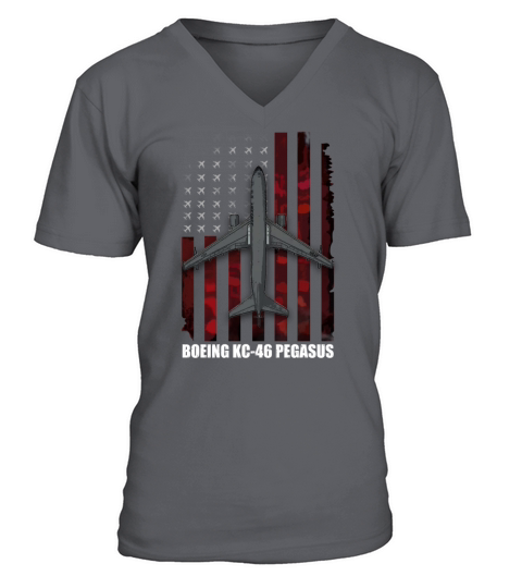 kc 46 pegasus V-Neck T-shirt