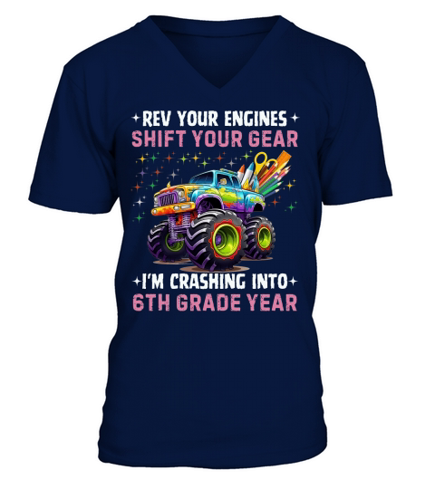 Rev your engines shift your Gear 04 V-Neck T-shirt