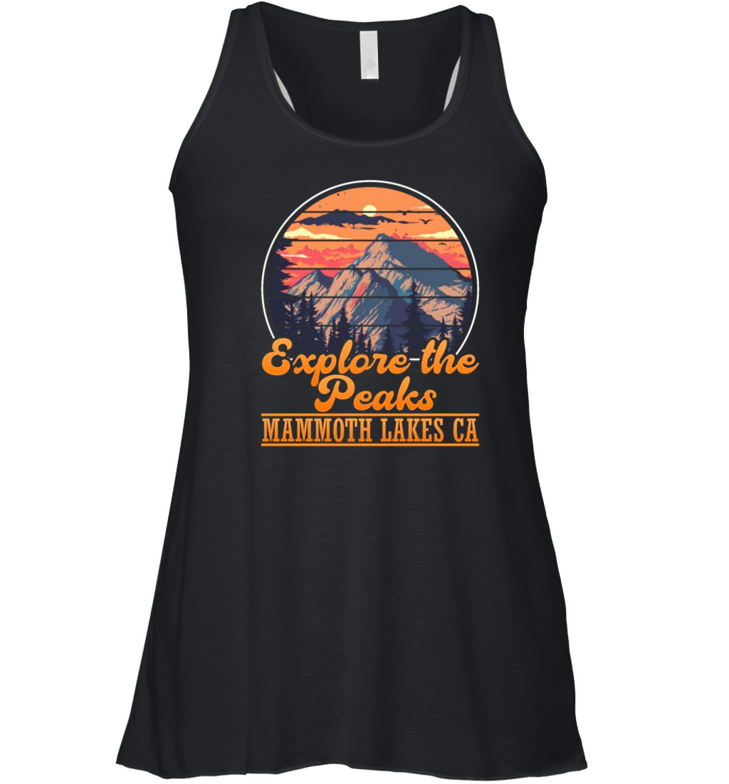 California EXPLORE THE PEAKS OF MAMMOTH LAKES CA Women's Flowy Tank Top