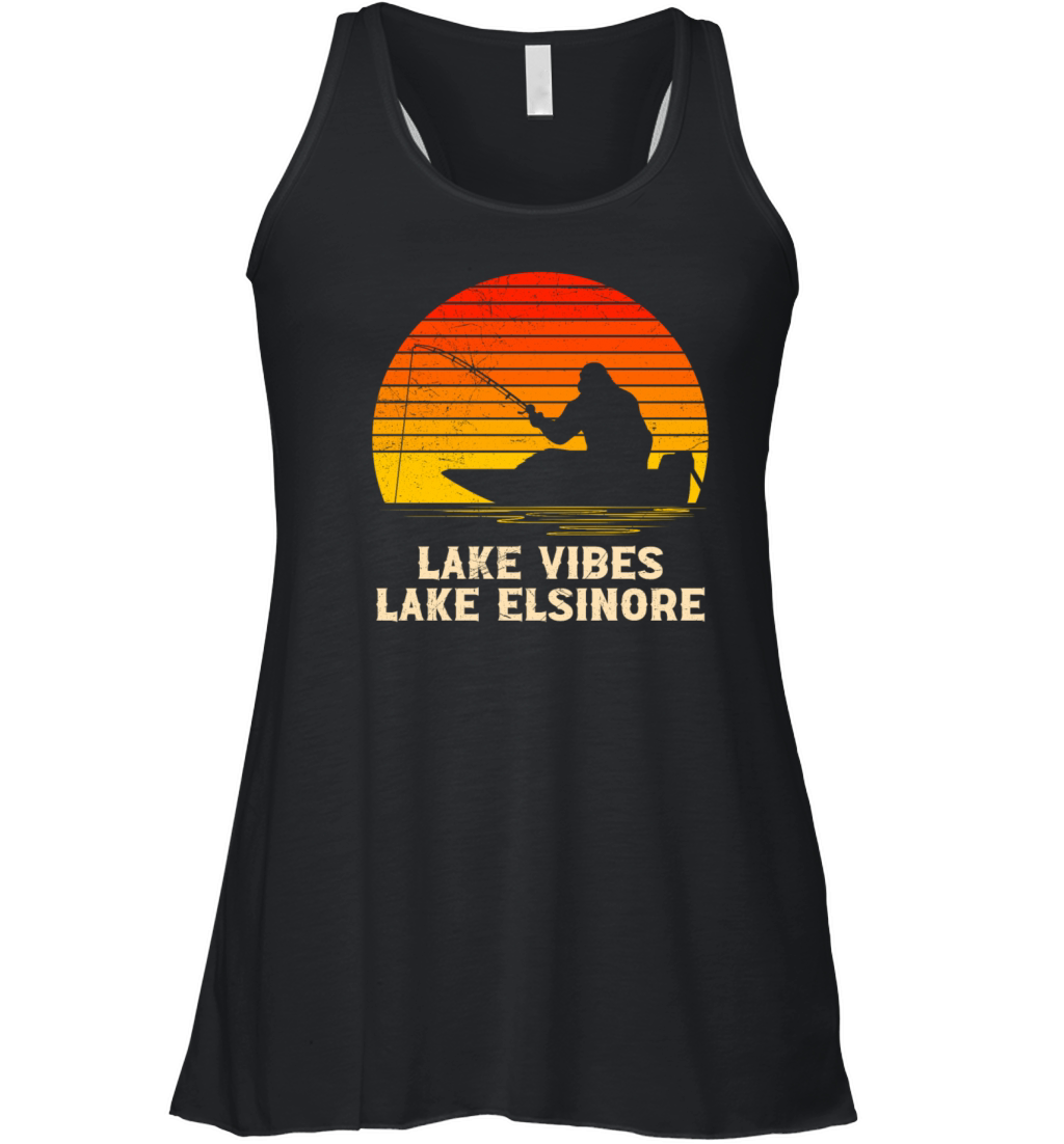 California LAKE VIBES LAKE ELSINORE Vintage USA Women's Flowy Tank Top