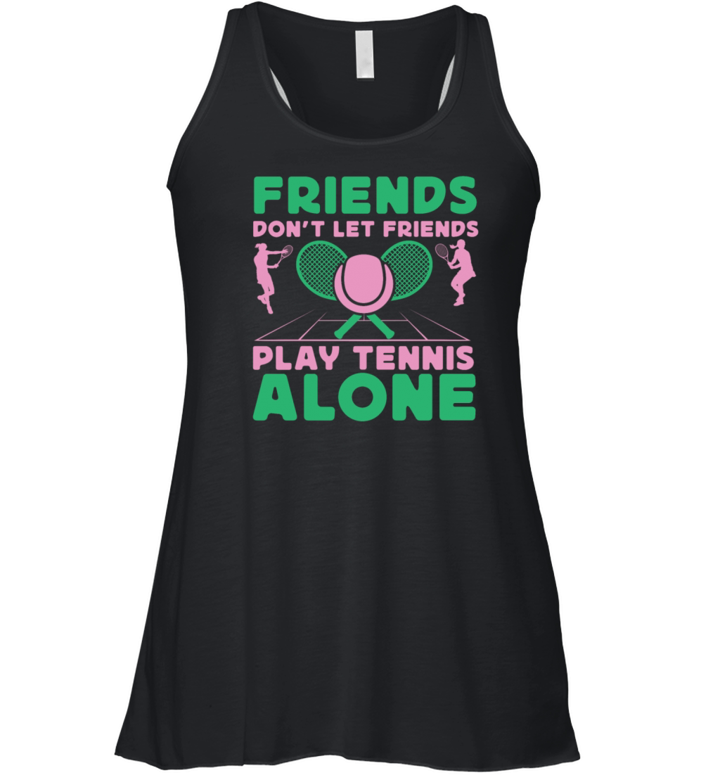Funny Tennis Player Racket Just A Women's Flowy Tank Top