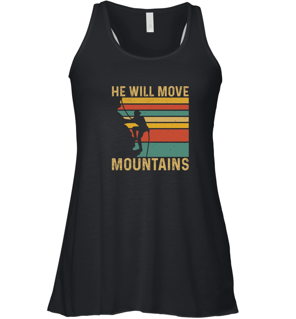 HE WILL MOVE MOUNTAINS Women's Flowy Tank Top