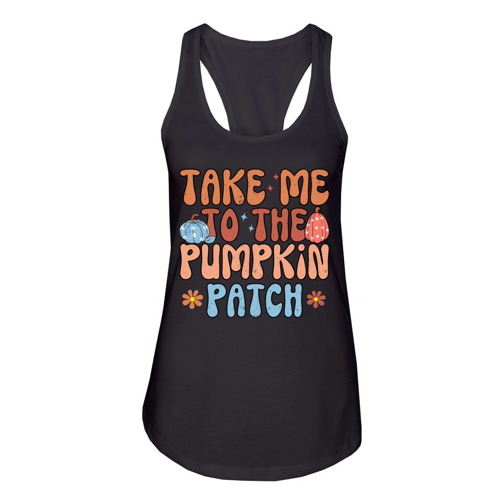take me to the pumpkin patch Women's Racerback Tank