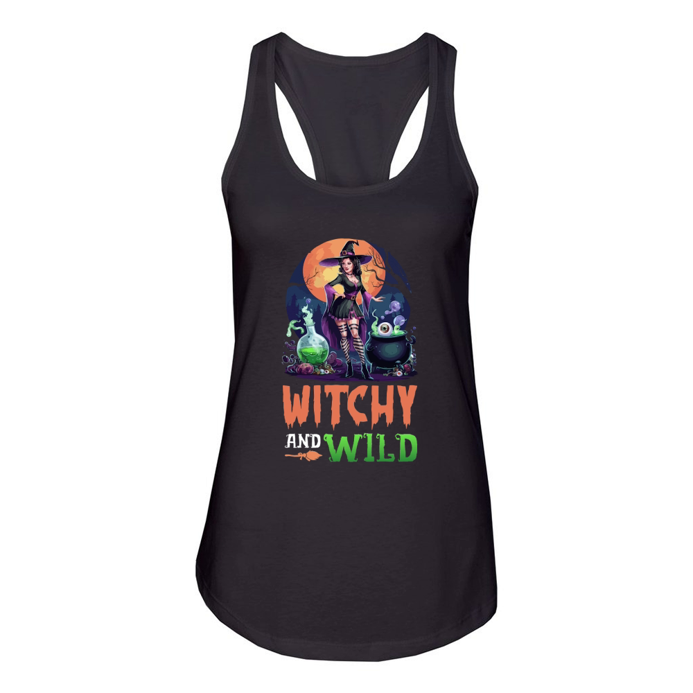 Witchy And Wild Women's Racerback Tank