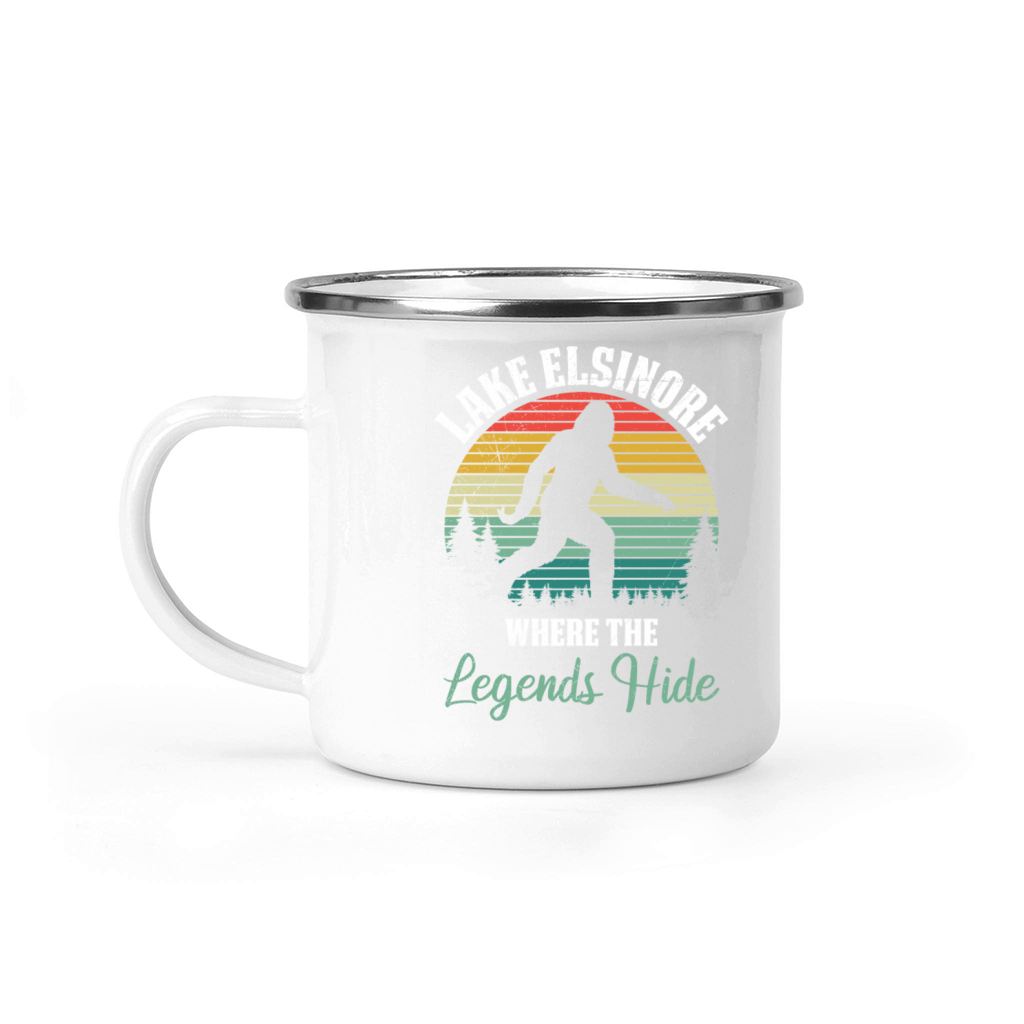 LAKE ELSINORE California WHERE THE LEGENDS HIDE Camping Mug