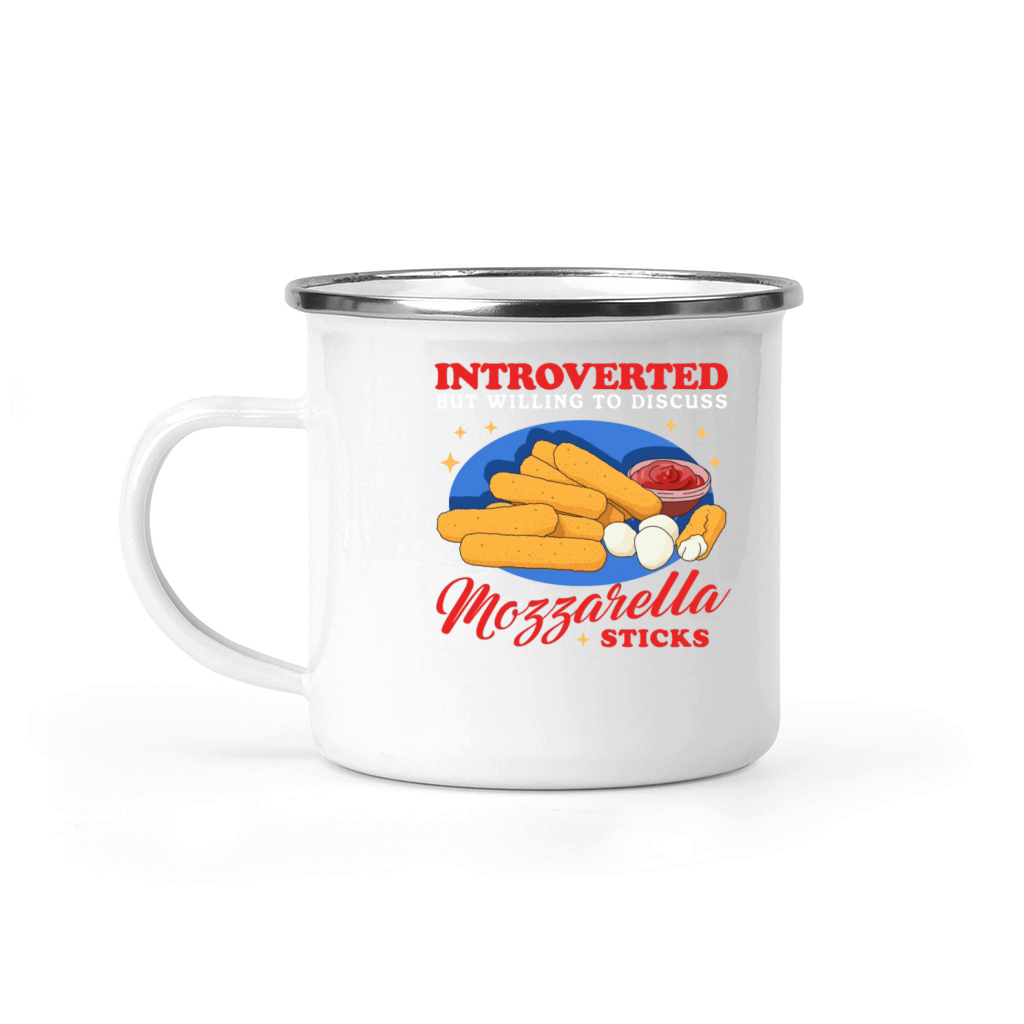 To Discuss Mozzarella Sticks Camping Mug