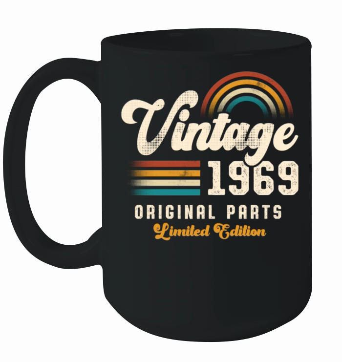 Vintage 1969 Birthday Retro Ceramic Mug