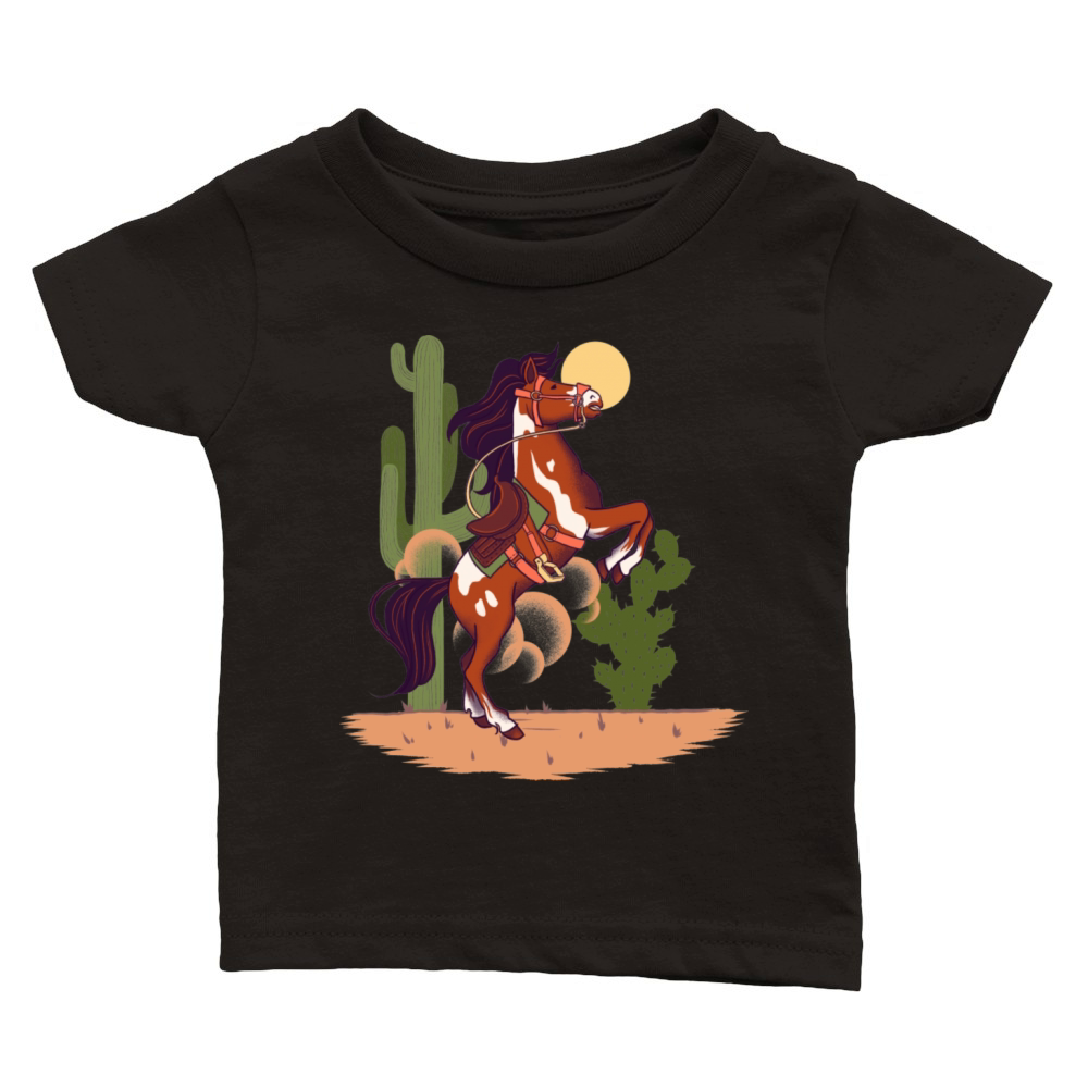 Rodeo Horse Classic Baby Crewneck T-shirt
