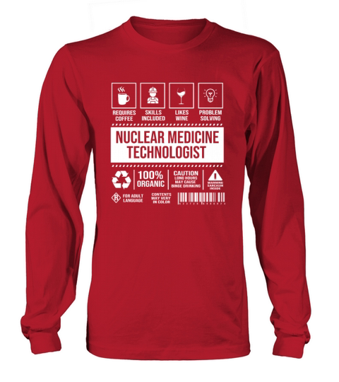 Retro Vintage Nuclear Medicine Nuc Med Tech Long sleeved Unisex