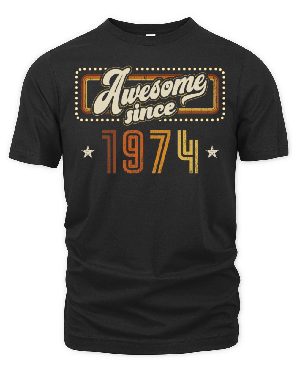 Awesome since 1974 Birthday Organic Unisex T-shirt