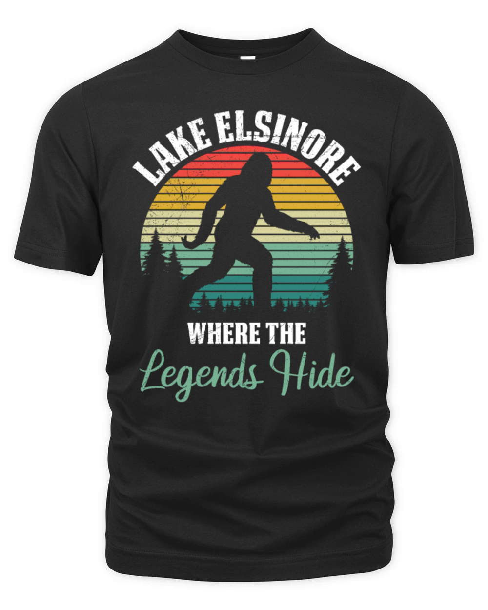 LAKE ELSINORE California WHERE THE LEGENDS HIDE Organic Unisex T-shirt