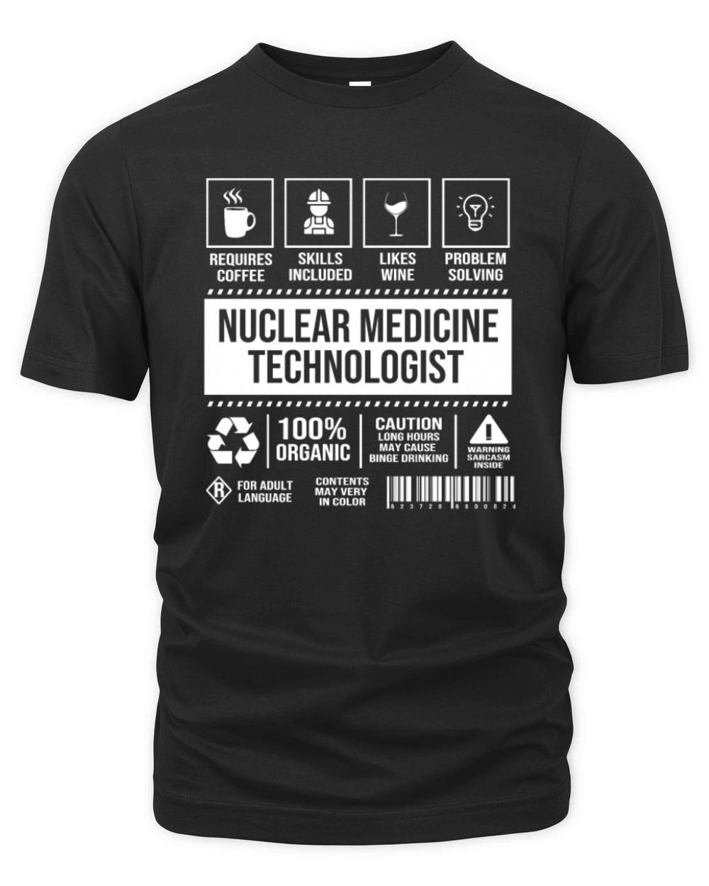 Retro Vintage Nuclear Medicine Nuc Med Tech Organic Unisex T-shirt