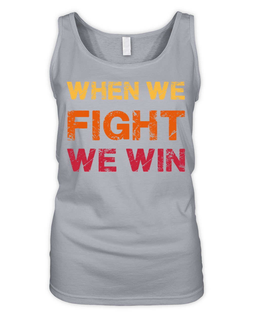 When We Fight We Win Vintage Organic Women's Tank Top