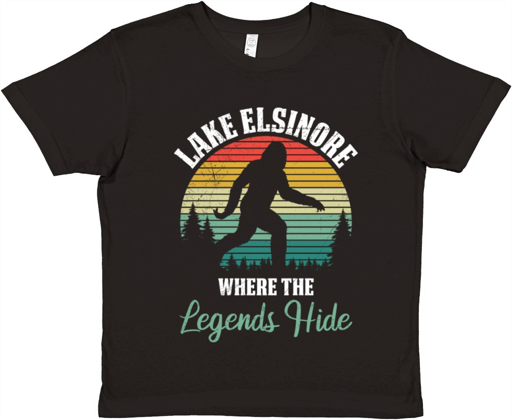 LAKE ELSINORE California WHERE THE LEGENDS HIDE Premium Kids Crewneck T-shirt