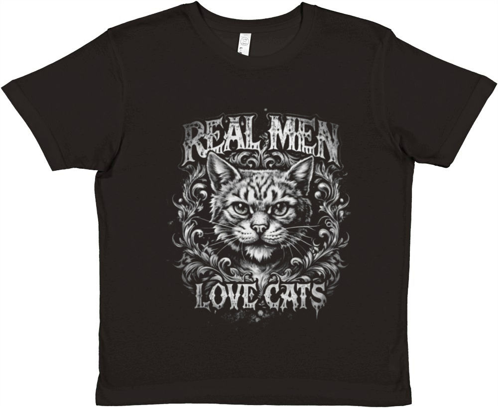 real man love cat Premium Kids Crewneck T-shirt