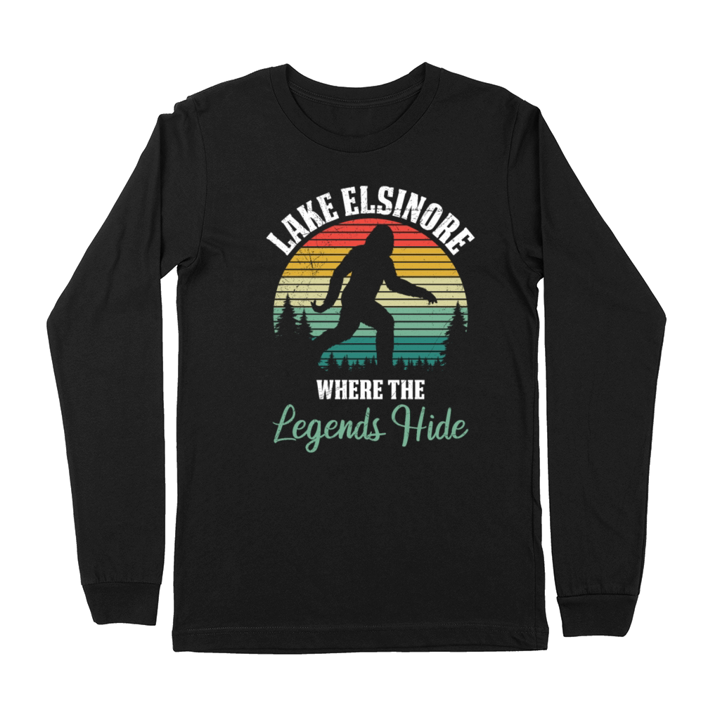 LAKE ELSINORE California WHERE THE LEGENDS HIDE Premium Long Sleeve