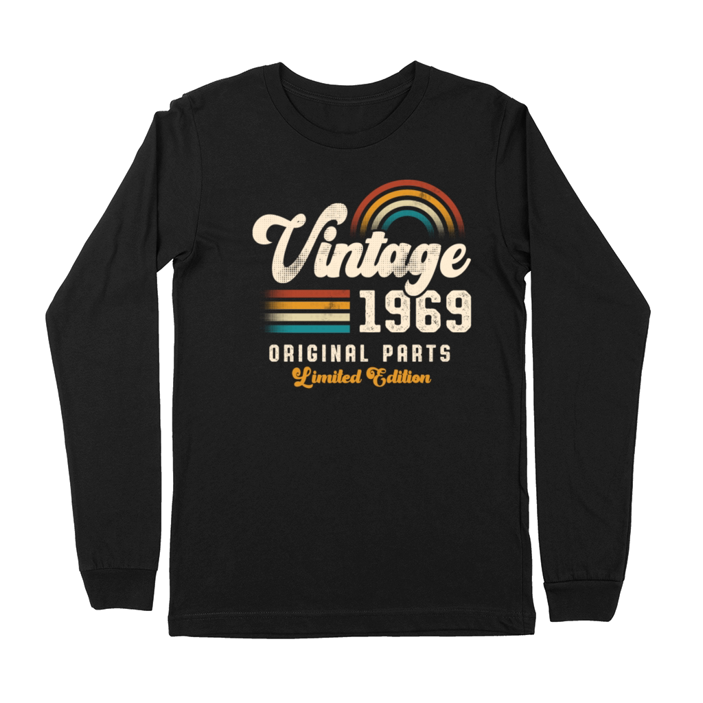 Vintage 1969 Birthday Retro Premium Long Sleeve