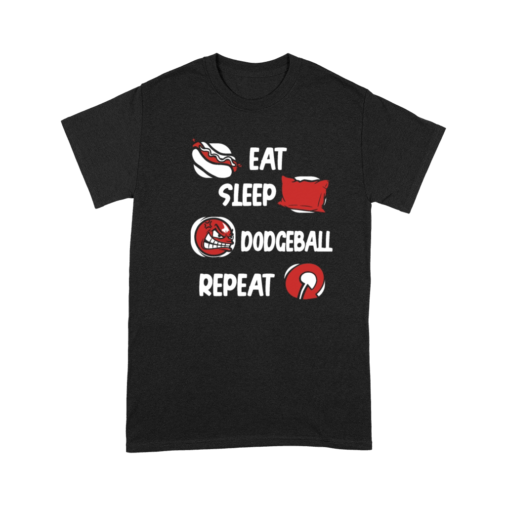 Eat Sleep Dodgeball Repeat Team Game Prisonball Premium T-shirt