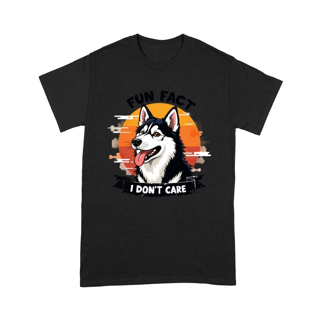 Husky Dog - Fun Fact I Don t Care Premium T-shirt