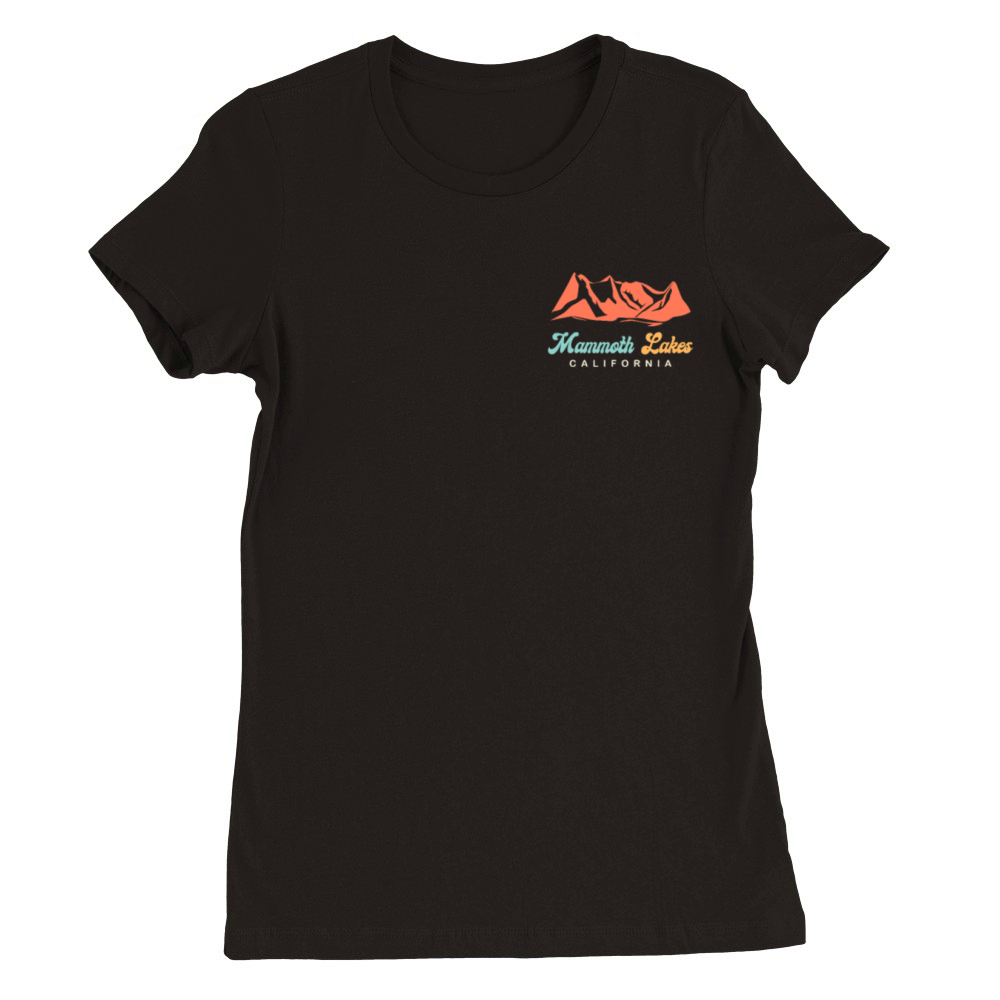 CALIFORNIA MAMMOTH LAKES Vintage California Lover Premium Womens Crewneck T-shirt