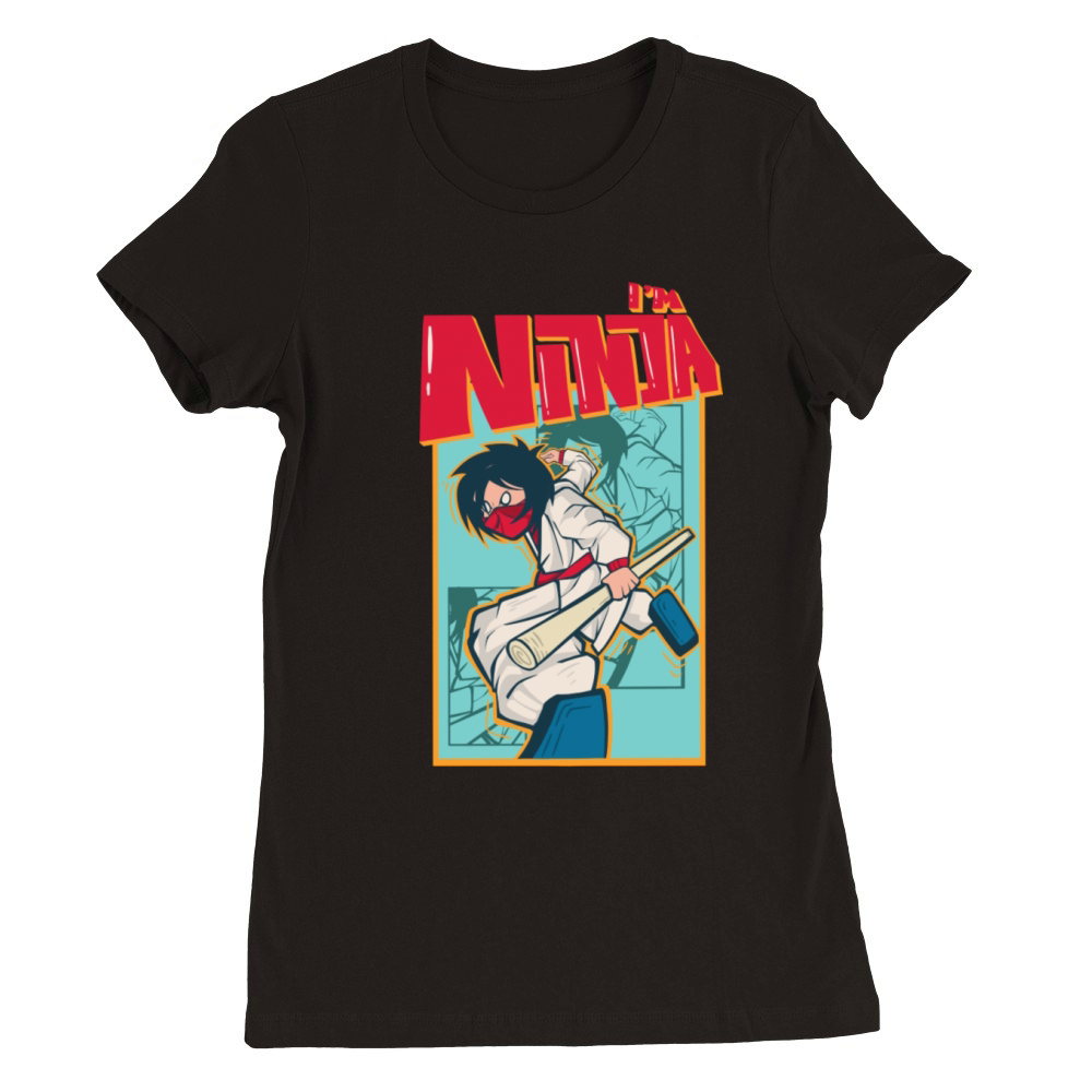 Im ninja Premium Womens Crewneck T-shirt