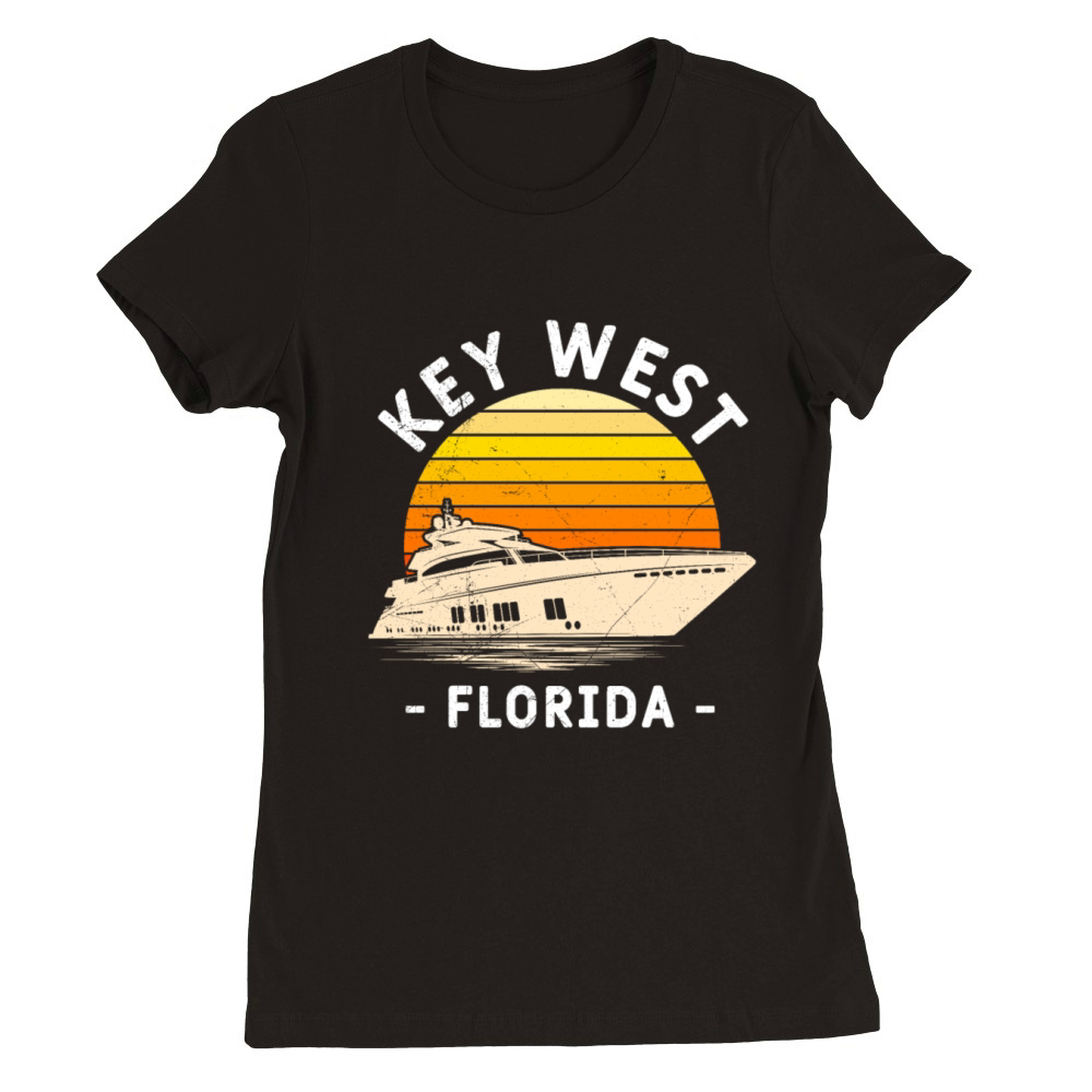 KEY-WEST FLORIDA Sailing Sunshine-State West Keys Premium Womens Crewneck T-shirt