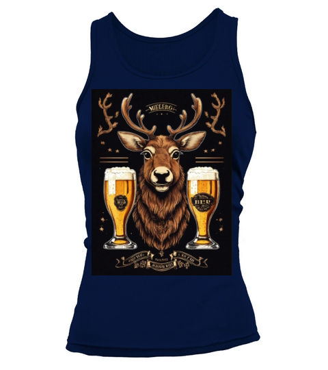 Majestic Stag and Craft Beer Tank top Woman