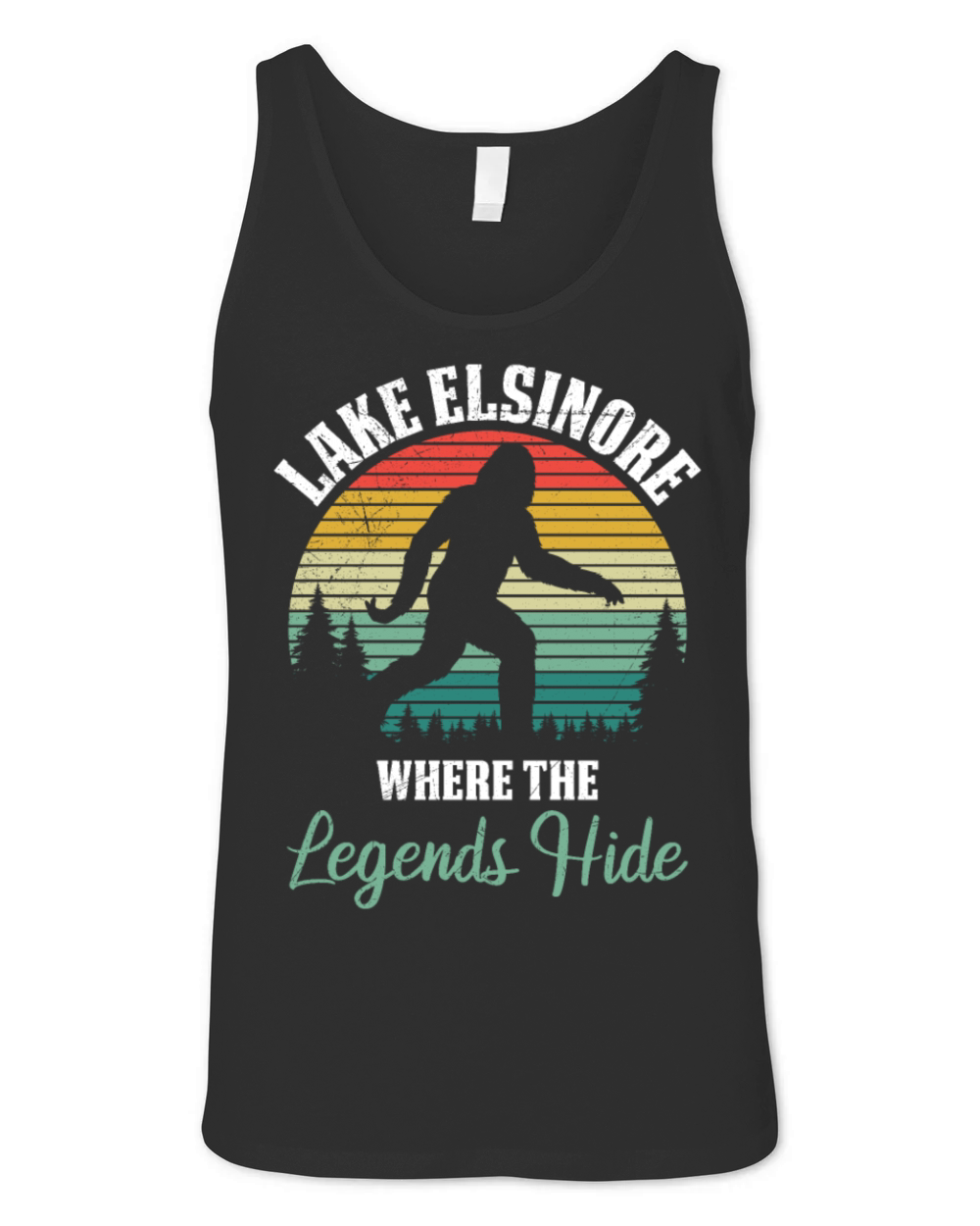 LAKE ELSINORE California WHERE THE LEGENDS HIDE Unisex Jersey Tank