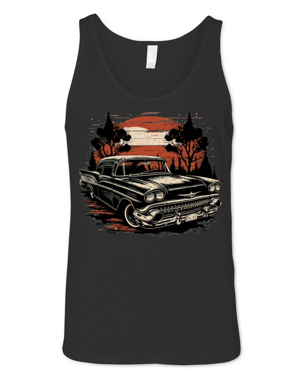 Vintage Retro Classic Car Lover For Car Enthusiast Unisex Jersey Tank