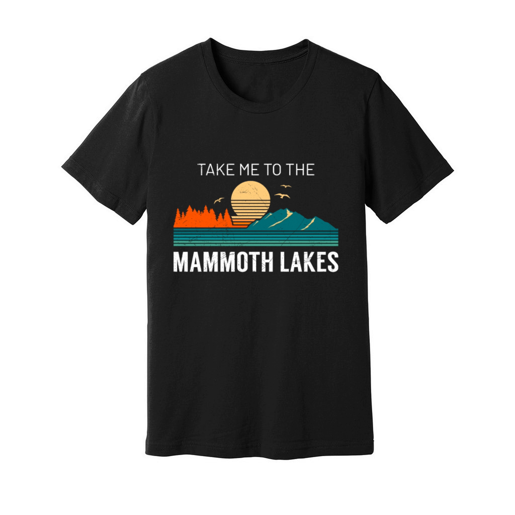 California TAKE ME TO THE MAMMOTH LAKES Vintage Unisex Jersey Tee