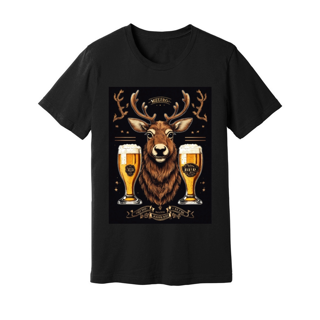 Majestic Stag and Craft Beer Unisex Jersey Tee