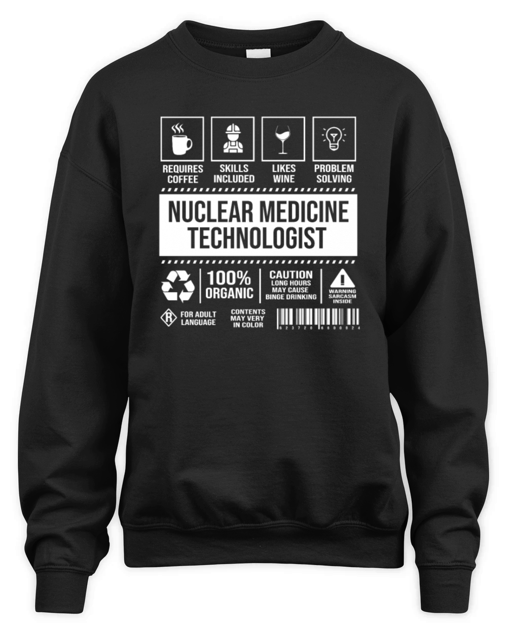 Retro Vintage Nuclear Medicine Nuc Med Tech Unisex Premium Crewneck Sweatshirt