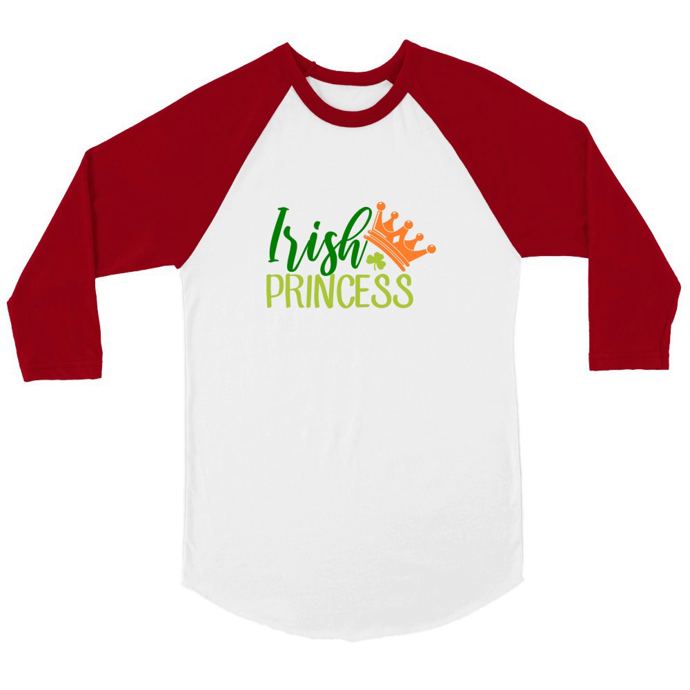 Irish princess Unisex ¾ sleeve Raglan T-shirt