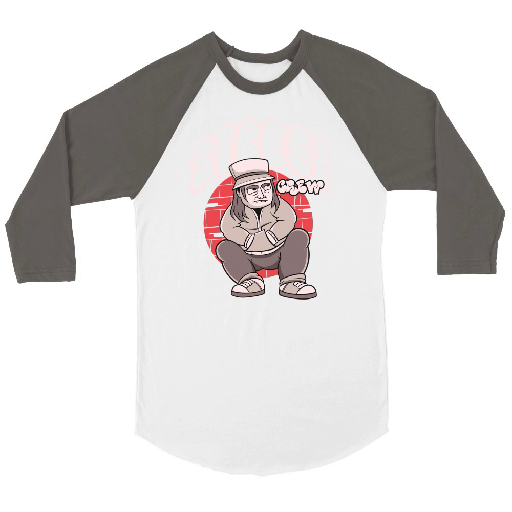 Street Crew Unisex ¾ sleeve Raglan T-shirt