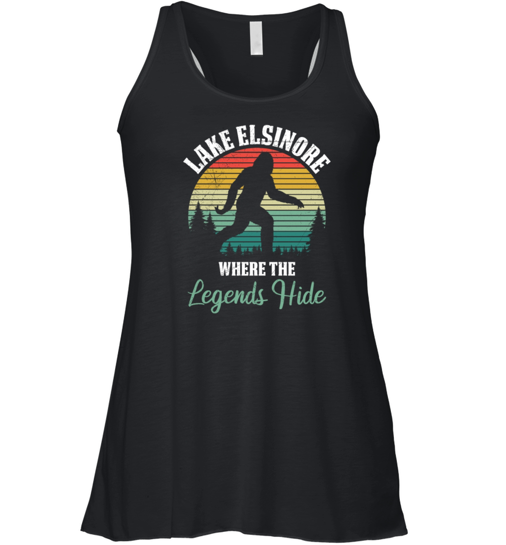 LAKE ELSINORE California WHERE THE LEGENDS HIDE Women's Flowy Tank Top