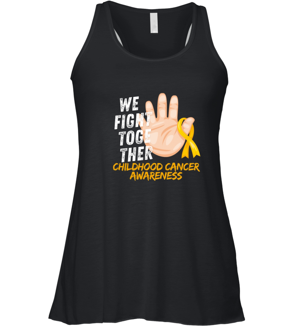 We Fight Together Childhood Cancer Awareness Women's Flowy Tank Top