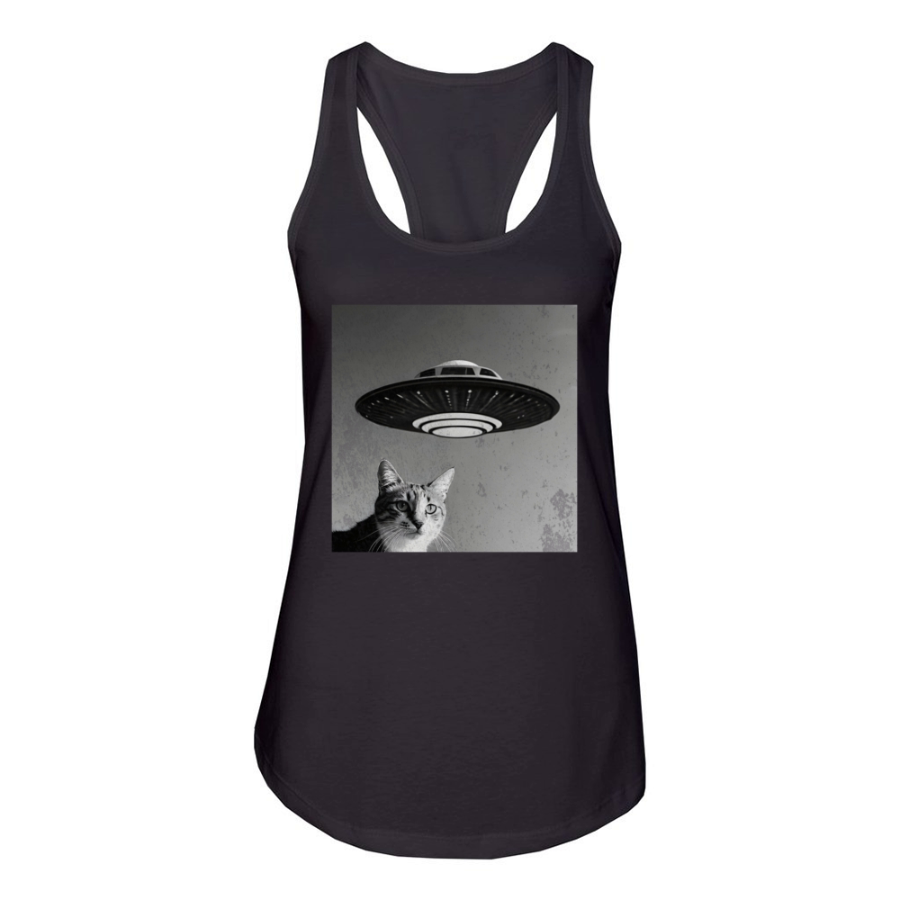 Cat UFO Women's Racerback Tank