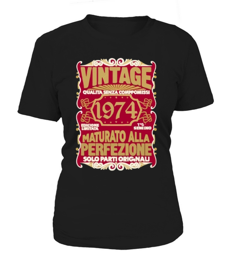 50 Compleanno 50 Uomo Anni Retro Vintage 1974 Reg Women's T-Shirt