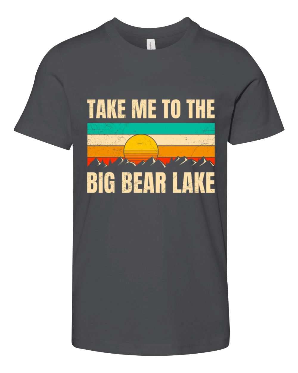 California TAKE ME TO THE BIG BEAR LAKE Vintage Youth Unisex Jersey Tee