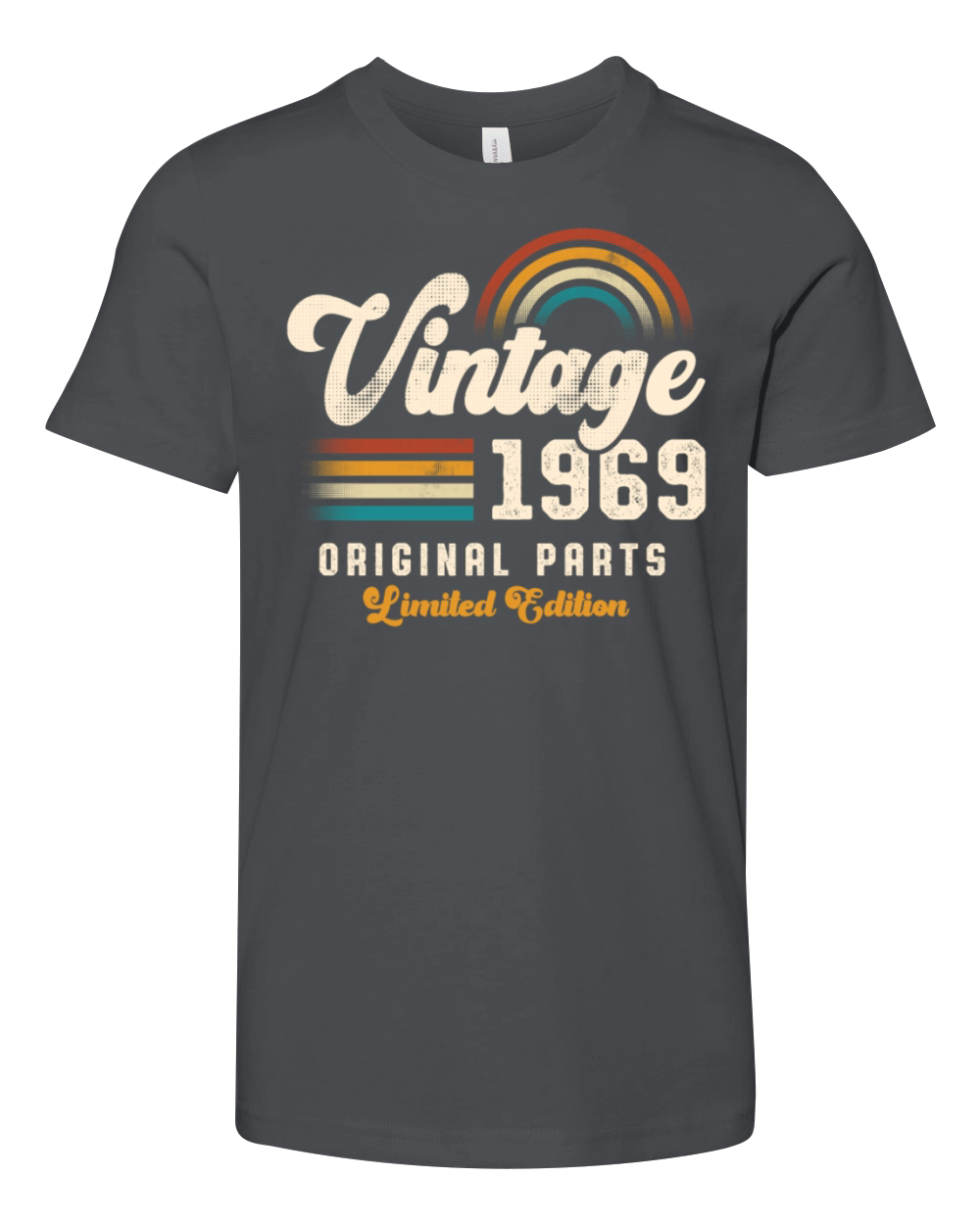 Vintage 1969 Birthday Retro Youth Unisex Jersey Tee