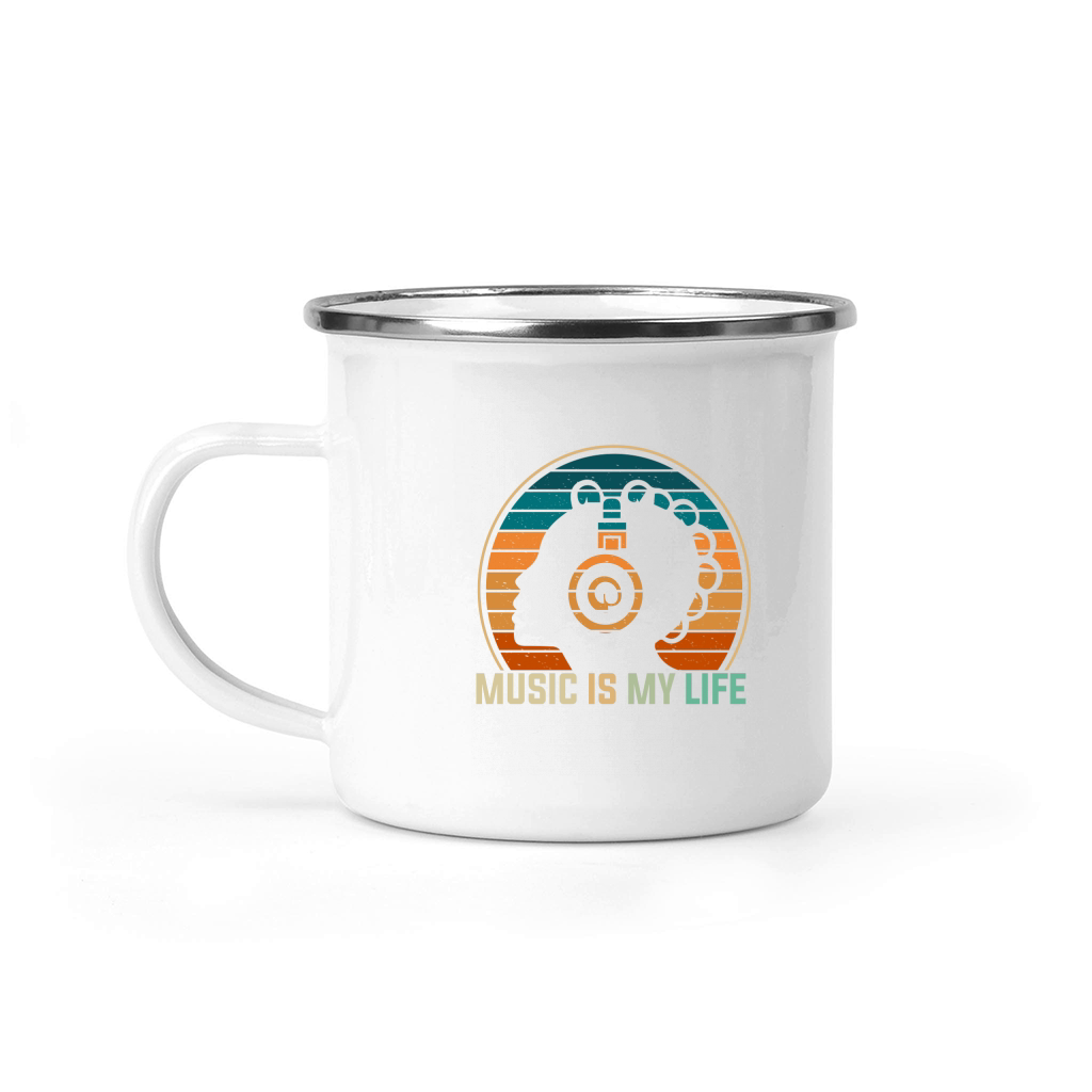 Music is my life 02 Camping Mug