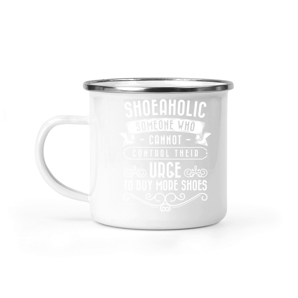 Shoe Collector Shopping Sneakers Pair Camping Mug