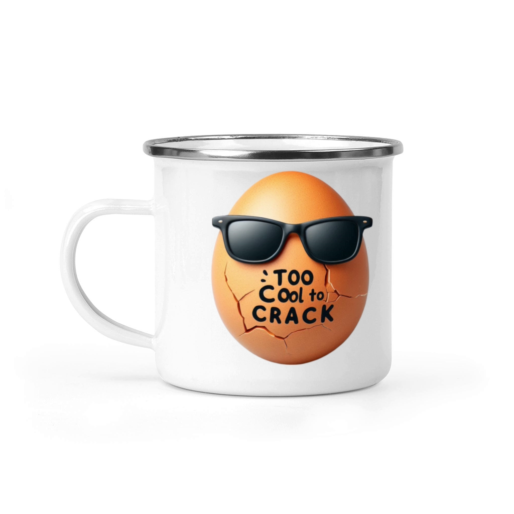 TOO COOL TO CRACK Camping Mug