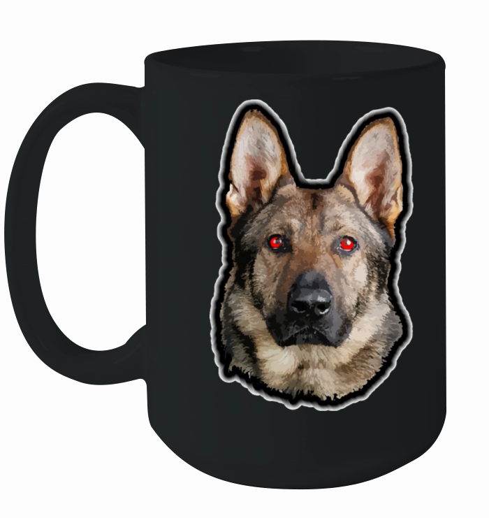 German Shepherd Custom T-shirt Design Ceramic Mug