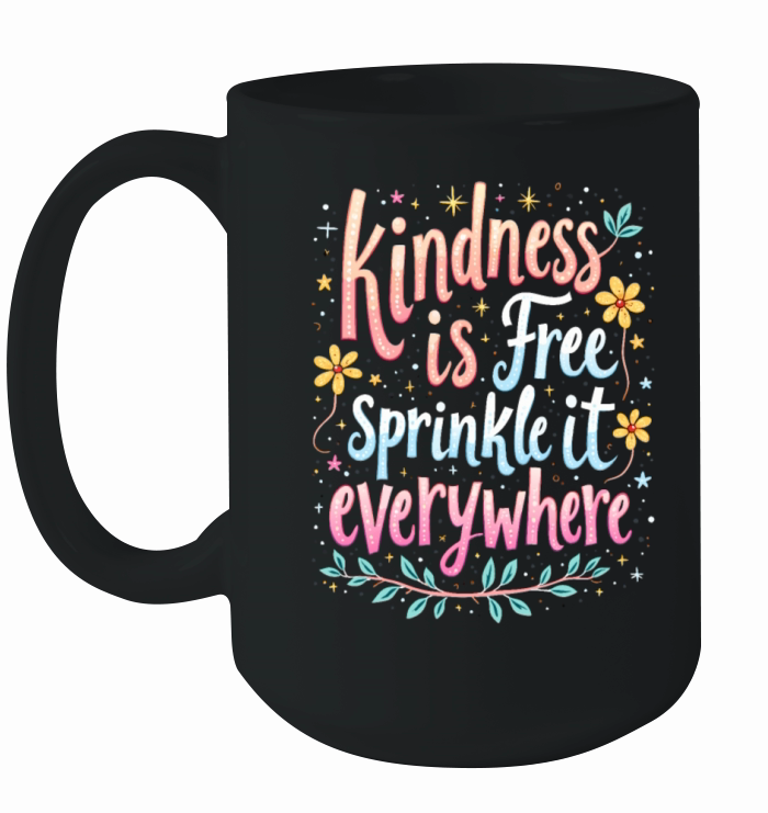 Kindness Is Free Sprinkle It Everywhere Ceramic Mug