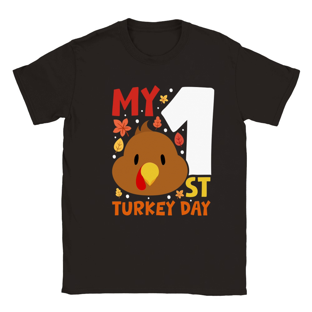 My 1st Turkey Day Classic Kids Crewneck T-shirt