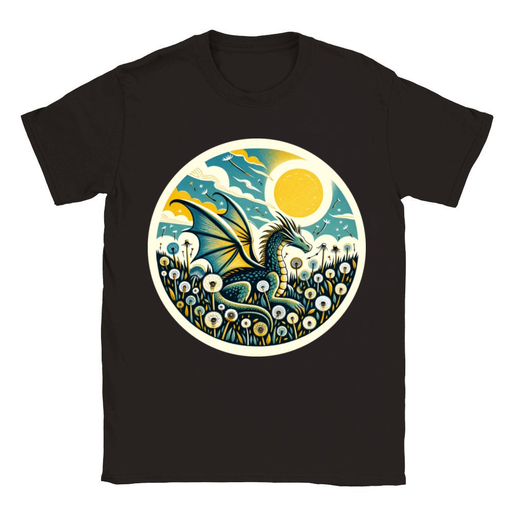 Vintage Dragon Classic Kids Crewneck T-shirt
