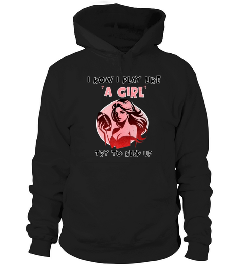 Play Like a Girl Football Feminist Design Hoodie Unisex