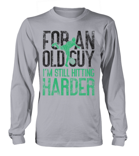 Funny Tennis Player Racket Grandpa Long sleeved Unisex